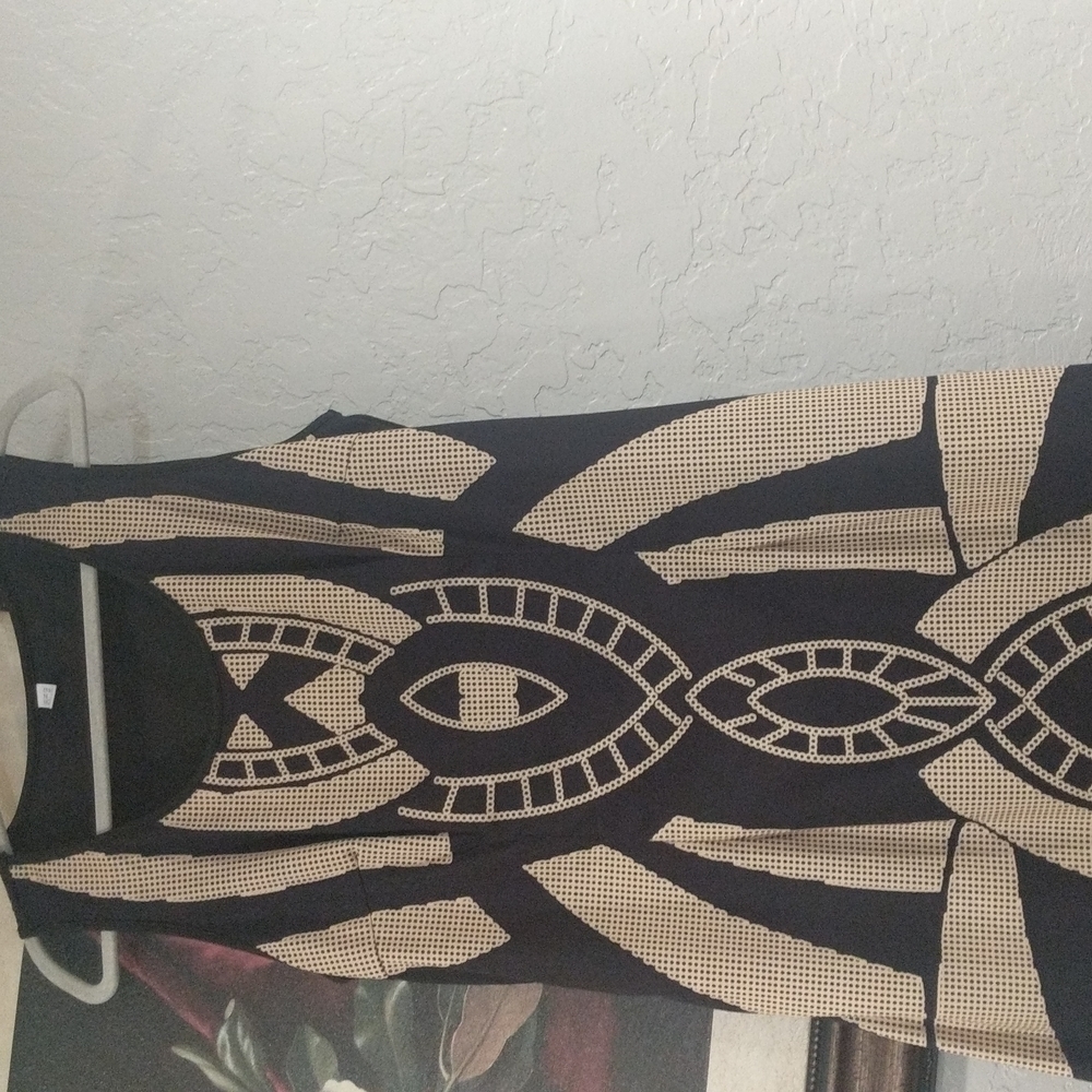 black and Beige Dress